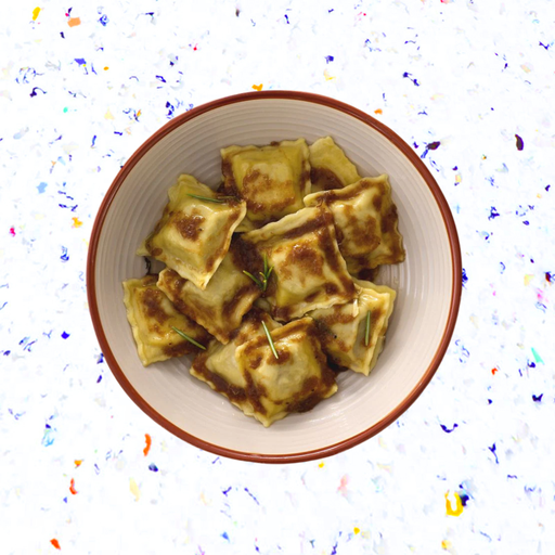 Agnolotti aux cèpes sauce champignons