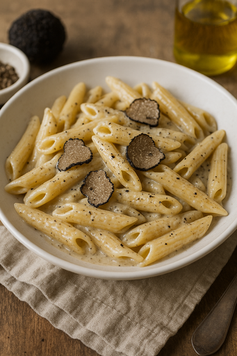 Penne sauce truffe