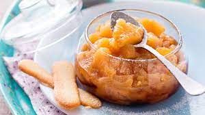 Compote de pommes caramélisées