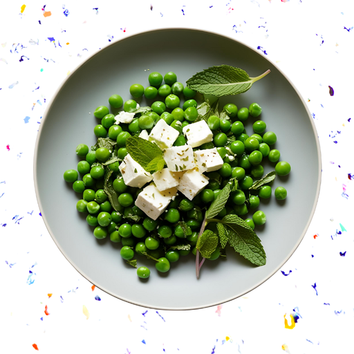 Salade de petits pois, menthe & feta