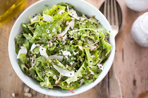 Comté et salade verte