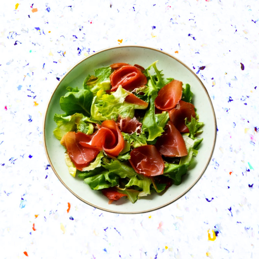 Entrée - Salade verte et jambon serrano