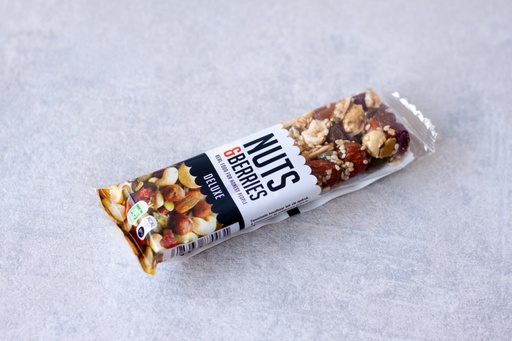 Nuts & Berries - Barre de céréales - Deluxe Amandes, noix de cajou et noisettes - 40g